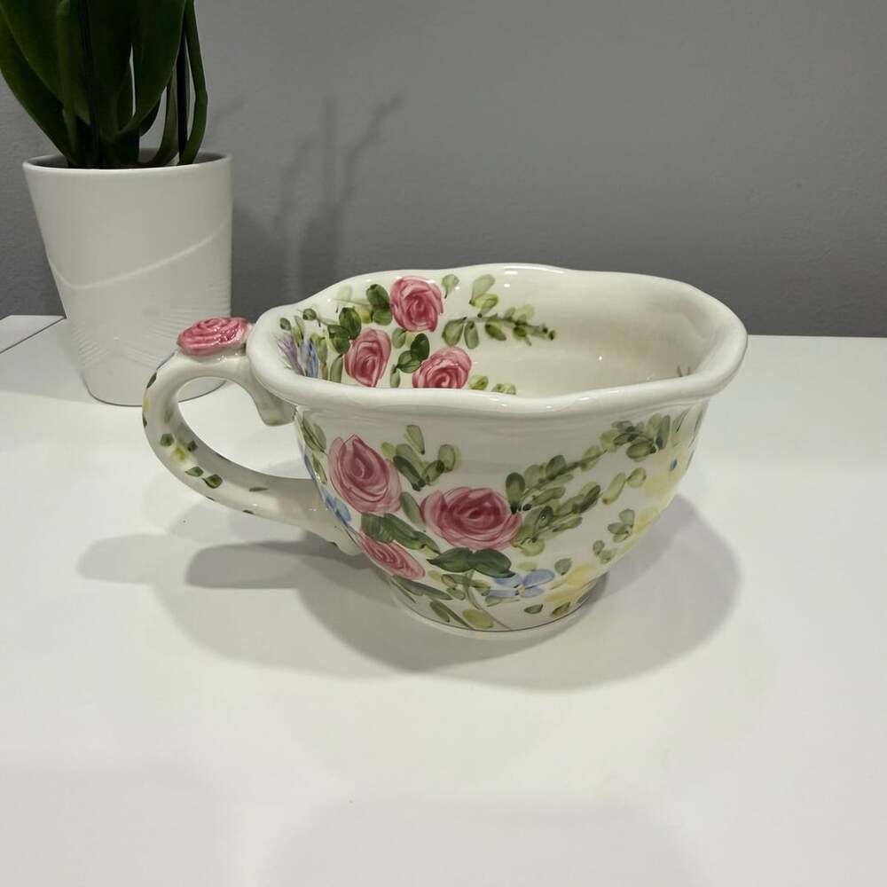 Tabletops Unlimited English Garden By Don Swanson Floral Soup Mug
